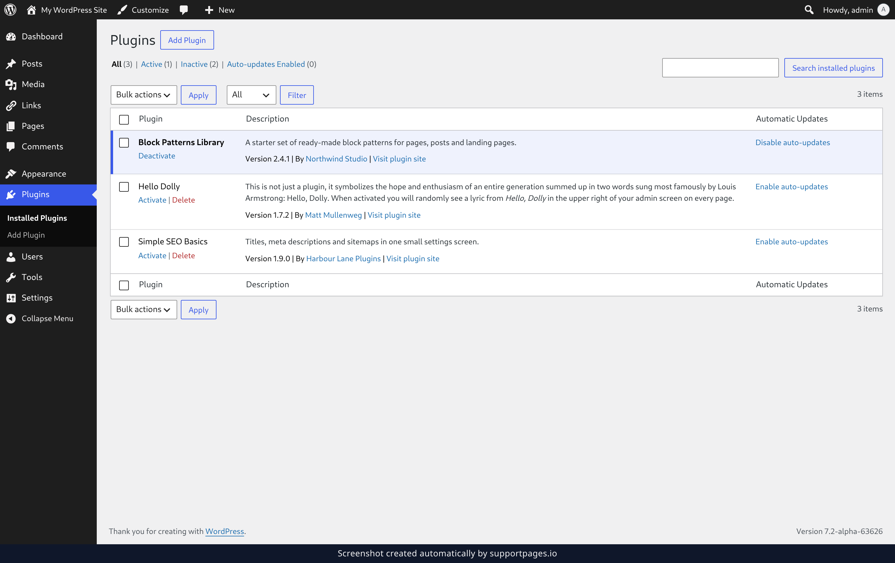 Open the Add Plugin screen illustration