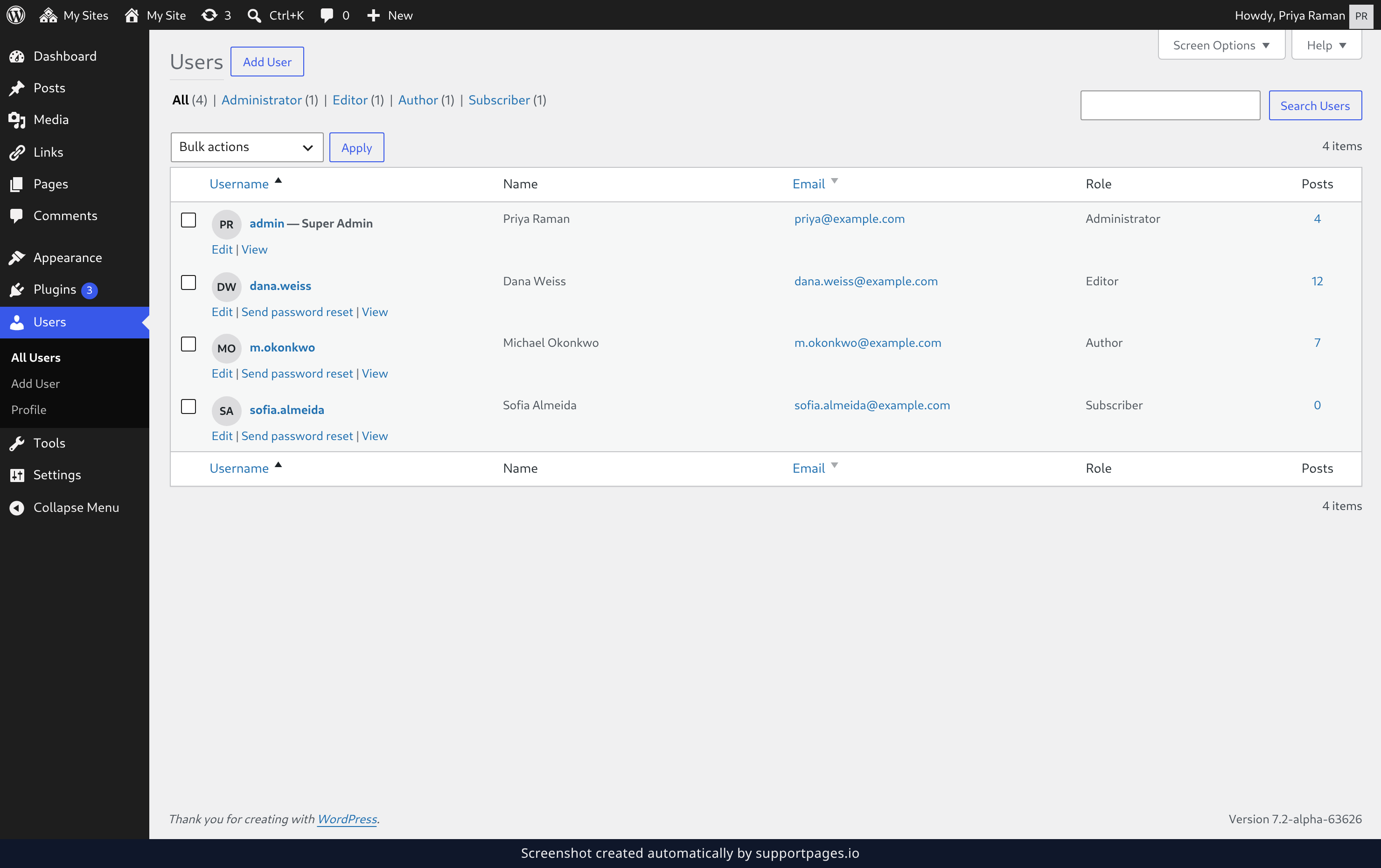Open the Add User screen illustration