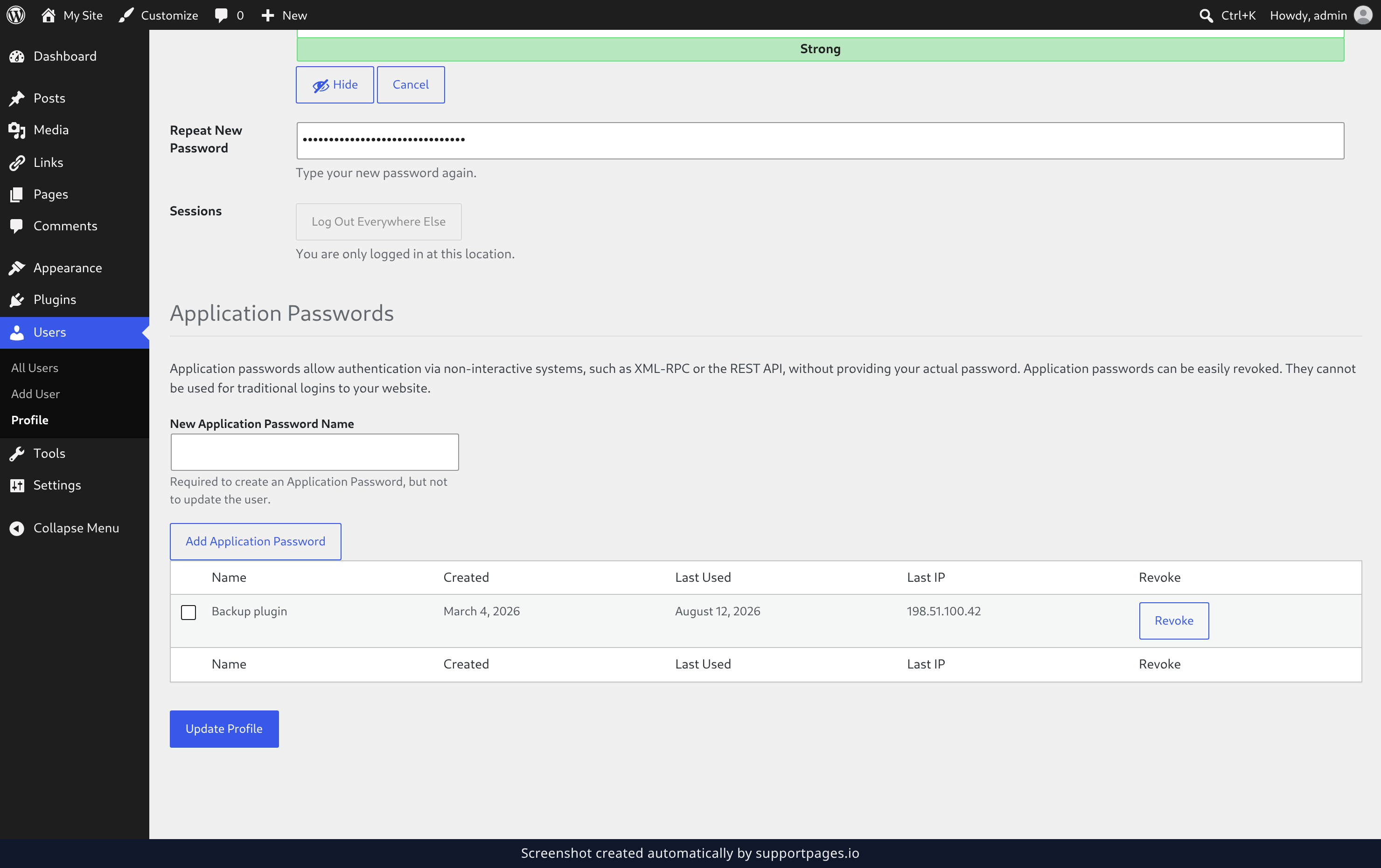 Save your new password illustration
