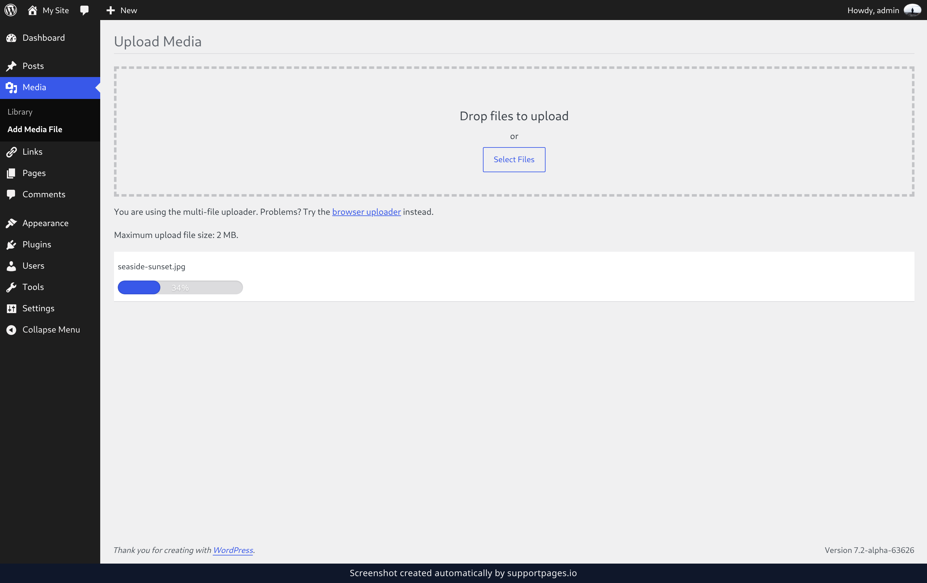 Try the browser uploader illustration