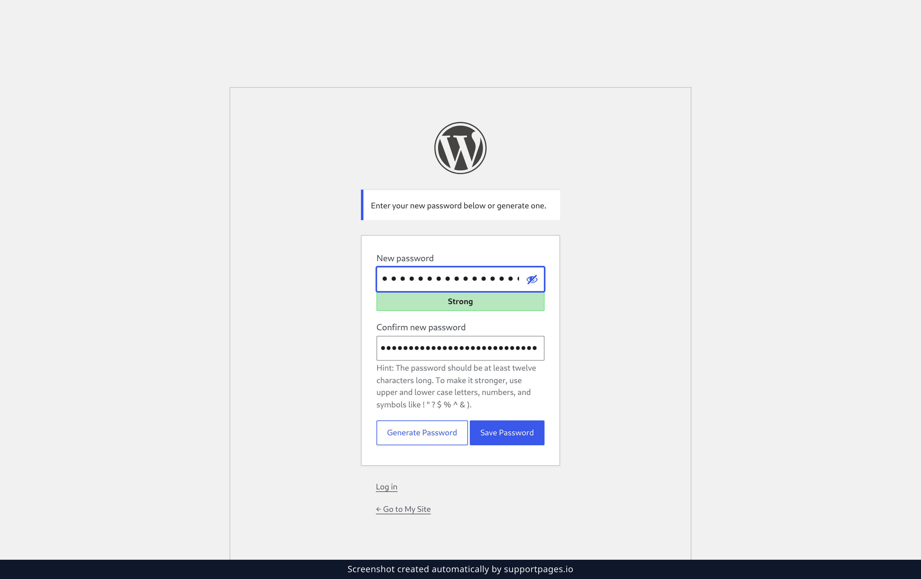 Choose a new password illustration