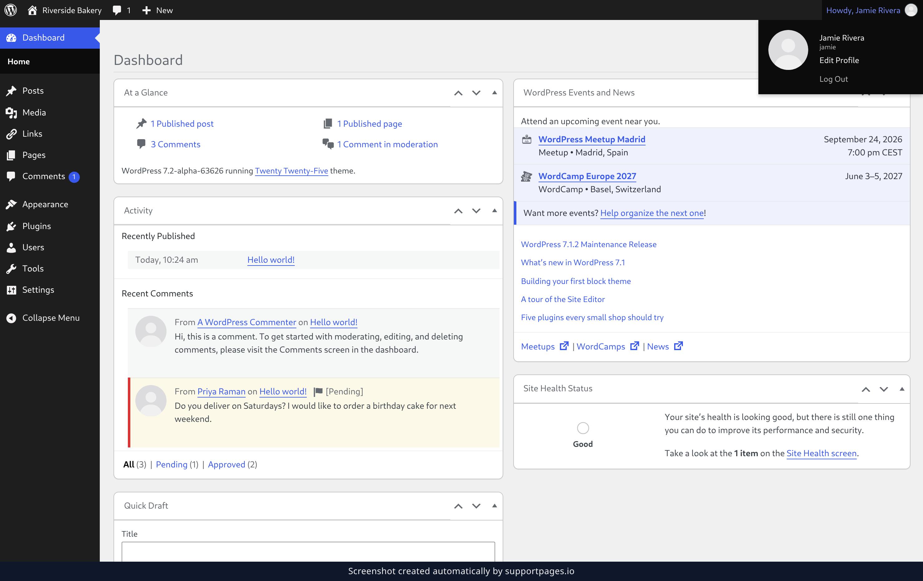 Open your account menu and click Log Out illustration