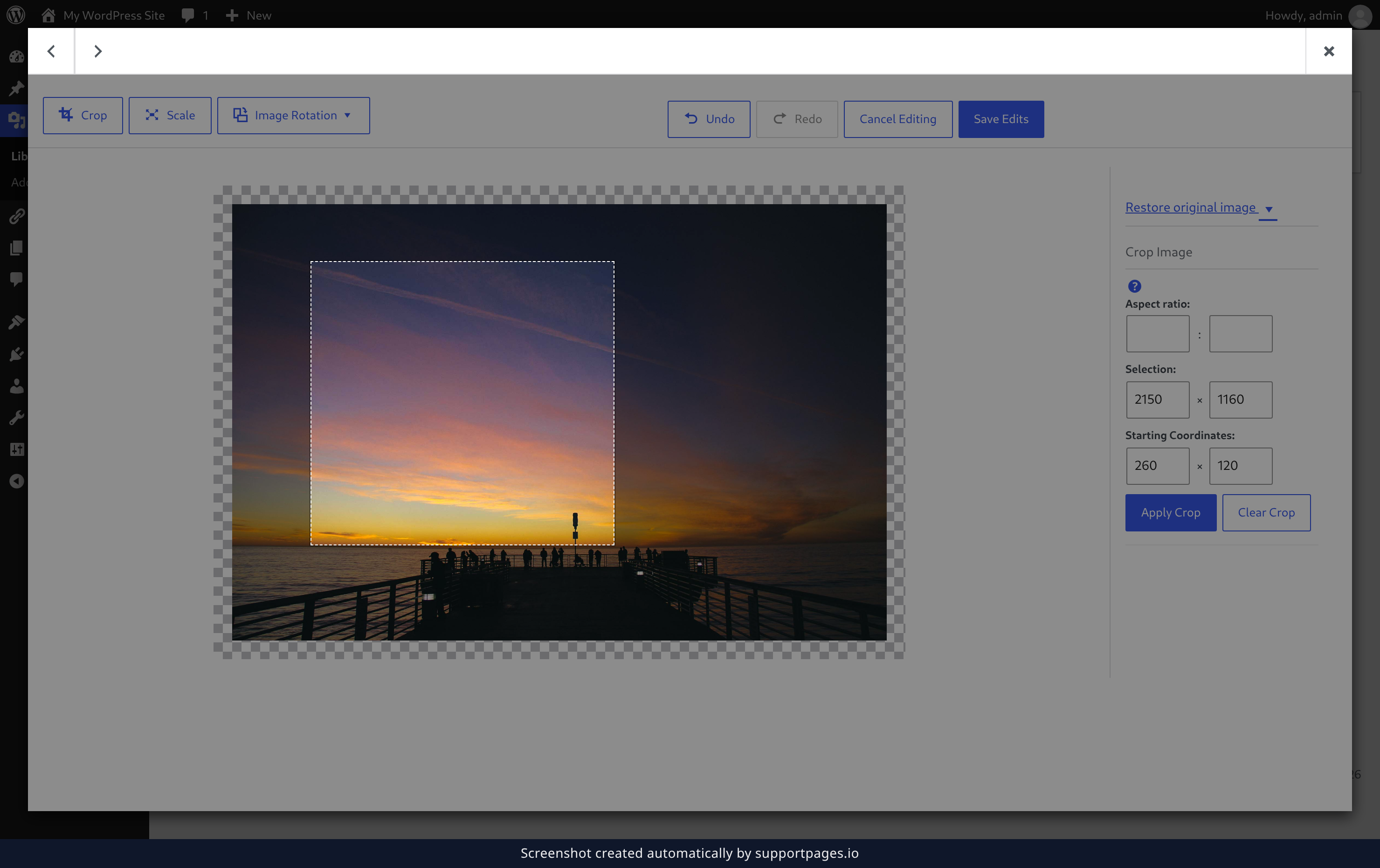 Crop the photo illustration