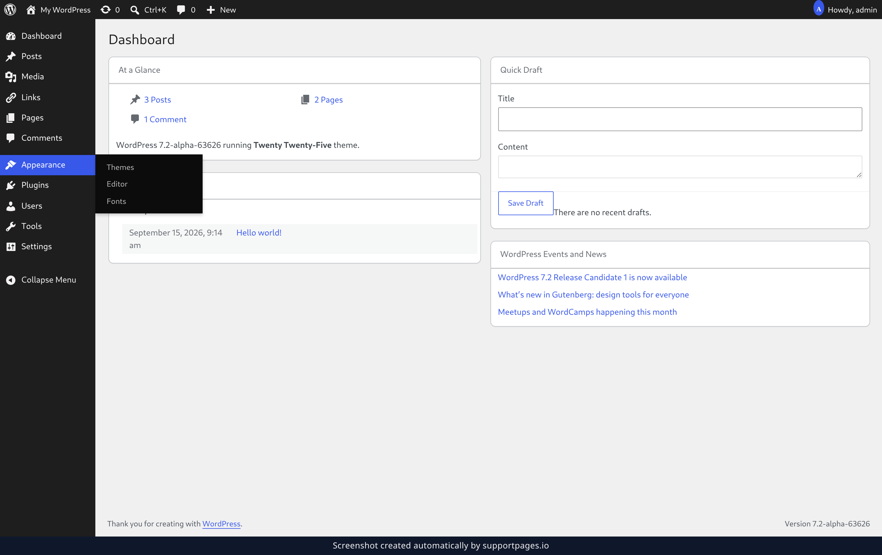 Open the Site Editor illustration